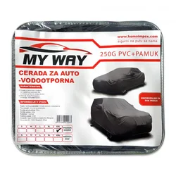 My Way Cerada za auto, Vodootporna, 533x196x150cm, Crna