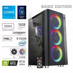 Računalnik MEGA 6000Y B560/i5-11400F/DDR-16GB/SSD512GB-NVMe/RTX2060-12GB/RGB/Brez OS