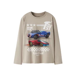 NAME IT Majica NKMNIGEL HOTWHEELS modra/greige/rdeča/bela
