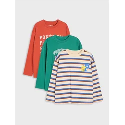 Sinsay - Pamuk majice sa printom 3 pack Pokémon - šareno