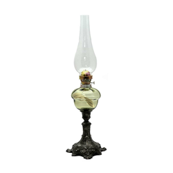 Petrolejska lampa BARBORA 54 cm, šumsko zelena