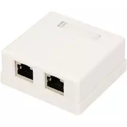 Extralink | Stenska vtičnica | 2x RJ45 KAT5E STP