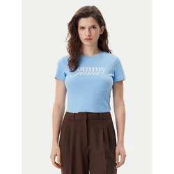 Tommy Jeans Majica svetlo modra