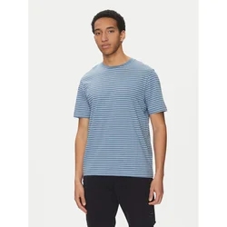 BOSS Majica TalesStripe 50499334 Modra Relaxed Fit