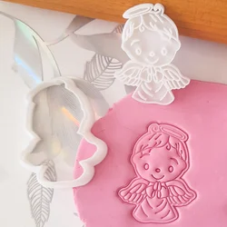 KREATIVNI SLATKIŠI Modla za kolače i ukrase Anđeo, 8 cm, Bela