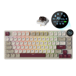 Royal Kludge Gmaing mehanička tastatura N80, RGB, Hot-swap, Bela