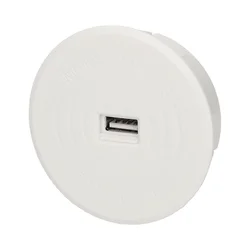 Brezžični induktivni polnilec z dodatnim USB priključkom, bel