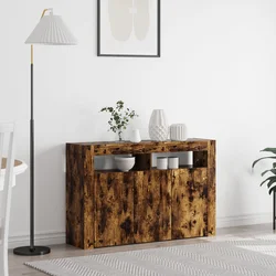 Kreveta Dimljeni hrast 116 x 30 x 75 cm Konstruirano drvo