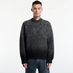 Pulover Calvin Klein Jeans Ls Brushed Alpaca Om Black M