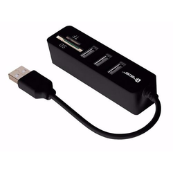 Usb HUB TRACER USB 3-portni/Čitalec kartic AIO