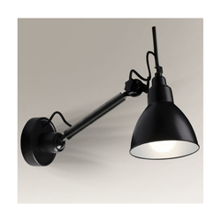Shilo 4481 - Zidna lampica DAISEN 1xE27/15W/230V crna
