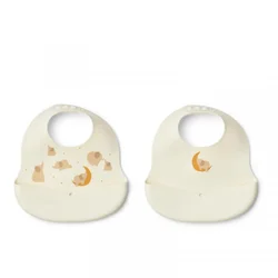 Liewood silik portikla 2pcs Ember,Elephant/Creme
