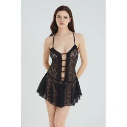 Trendyol Milla Ženska spavaćica Thmss25Cy00004, Crna