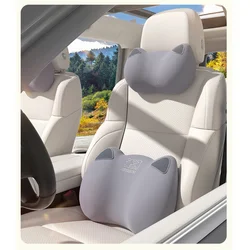 Rice Soup Set jastuka za vrat i leđa za auto sedište, Sivi