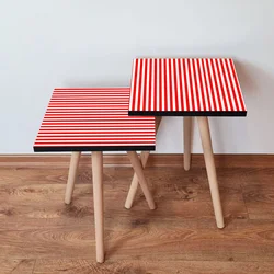 Hanah Home Set klub stočića 2Shp339, 2 komada, Šareni