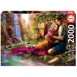 Puzzle Secret garden Educa 2000 delov in Fix lepilo od 11 leta