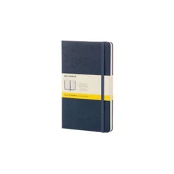 Rokovnik Moleskine Sapphire blue tvrd povez kvadratići LG