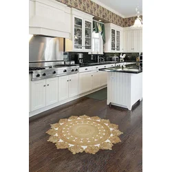 Conceptum Hypnose Tepih Hmnt956, Okrugli, 80x80 cm, Bež