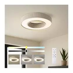 Brilagi - LED prigušiva plafonska svetiljka LUMIX LED/48W/230V 3000-6000K bež, prečnik 50 cm + daljinski upravljač