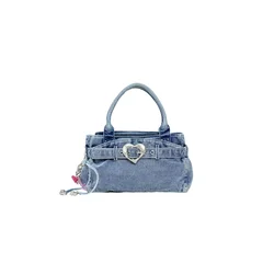 Desigual Ročna torbica moder denim