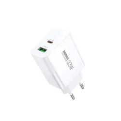 Kucni punjac REMAX Kiddy RP-U122 33W A+C Fast Charger beli