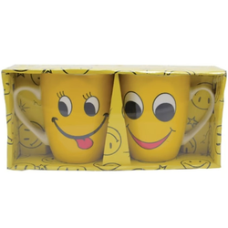 Info HS Šolja Smile, 2 komada, Žuta