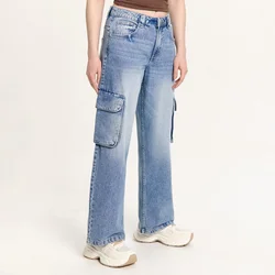 Cropp - Baggy farmerke - PLAVA