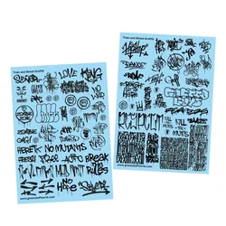 Decal sheets - Train & Street Graffitis Black