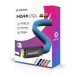 Oniverse HDMI 2.1 LED kabel 8K - moder, 2 m (PS5)