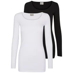 VERO MODA Majica VMMaxi črna/bela