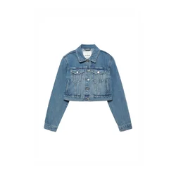 Pull&Bear Prehodna jakna moder denim