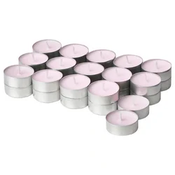 LUGNARE Dišeča čajna svečka, Jasmin/roza, 3.5 ur
