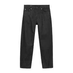 Pull&Bear Kavbojke črn denim