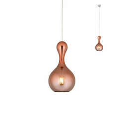 Redo 01-2257 - Luster na sajli LOB 1xE27/42W/230V, prečnik 18 cm, bakar