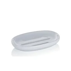 Kela Posodica za milo ISABELLA, keramika, bela