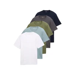 TOM TAILOR Majica marine/svetlo modra/siva/oliva/bela
