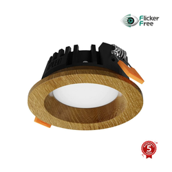 APLED - LED Ugradna RONDO WOODLINE LED/3W/230V 4000K prečnik 9 cm masivni hrast