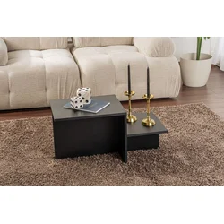 Hanah Home Klub sto Harmony, 80x40x40cm, Crni