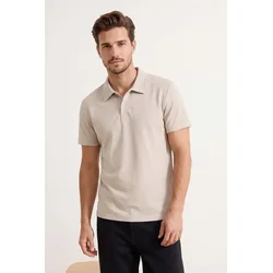 Trendyol Muška majica Tmnss26Po00006, Bež