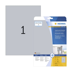 Herma etikete 210x297 A4/1 1/25 aluminium look ( 02H4224 )