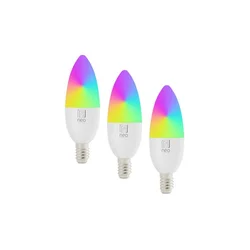 Immax NEO 07716CDO -SET 3xLED RGB prigušiva sijalica E14/6W/230V Wi-Fi Tuya+daljinski upravljač