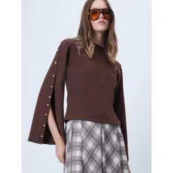 Trend Alacati Stili Ženska bluza Alc-X14644, Braon