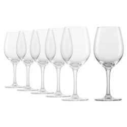 6-pcs white wine glass set, crystalline glass, 300 ml, Banquet - Sch
