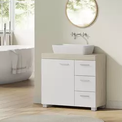 Songmics Kopalniška omarica 30x70x64 cm Bela