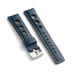 Kožni kaiš Diloy 22mm DIL355.5 Teget boja