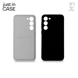 JUST IN CASE 2u1 Extra case MIX PLUS paket crni za S23 Plus