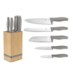 BERLINGER HAUS Set noževa sa stalkom BH-2974, 6 komada, Bež