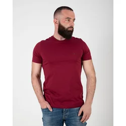 No Copy Muška majica Okruglina 01, Bordo