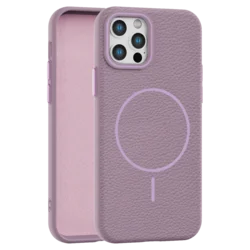 Leather Grip MagSafe maska za iPhone 12/12 Pro - Ljubičasta