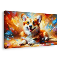 Slika kužek poln veselja - 120x80